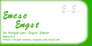 emese engst business card